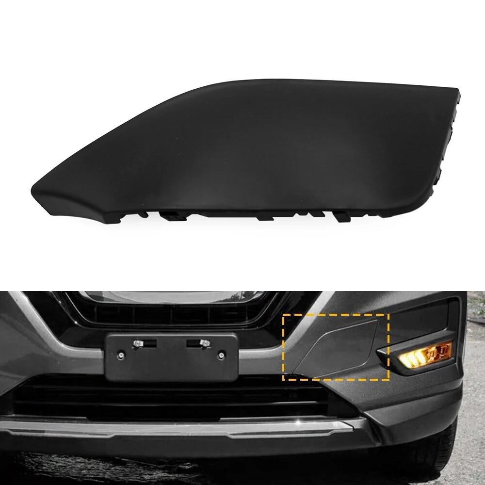 OXILAM Front Bumper Tow Hook Cover For 2017-2020 Nissan Rogue – Black Plastic Direct Replacement 622A0-6FL0H