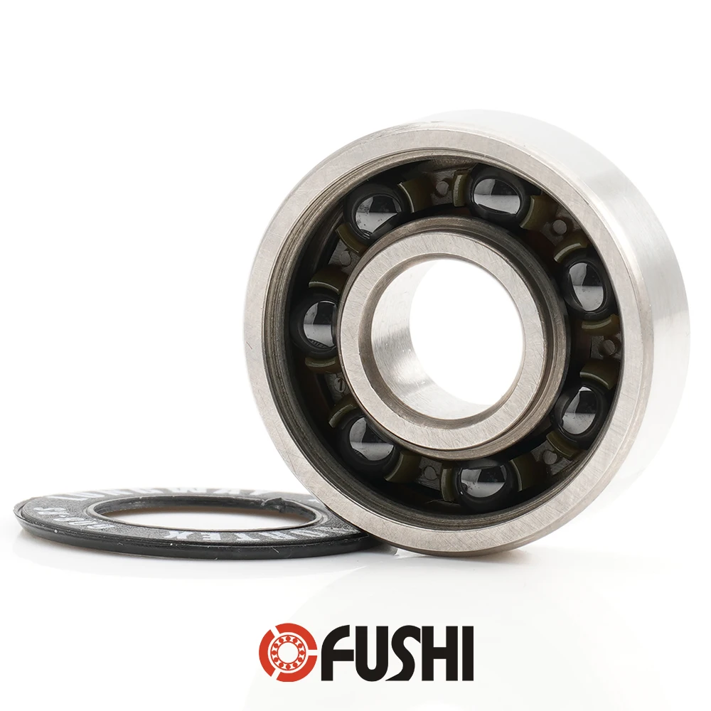 608 2rs Hybrid Keramik Lager ABEC-9 ( 8 Stück) 8x22x7mm Skateboard Spinner Keramik Nitrid Pro Serie 608rs si3n4 Kugellager – Detail 2