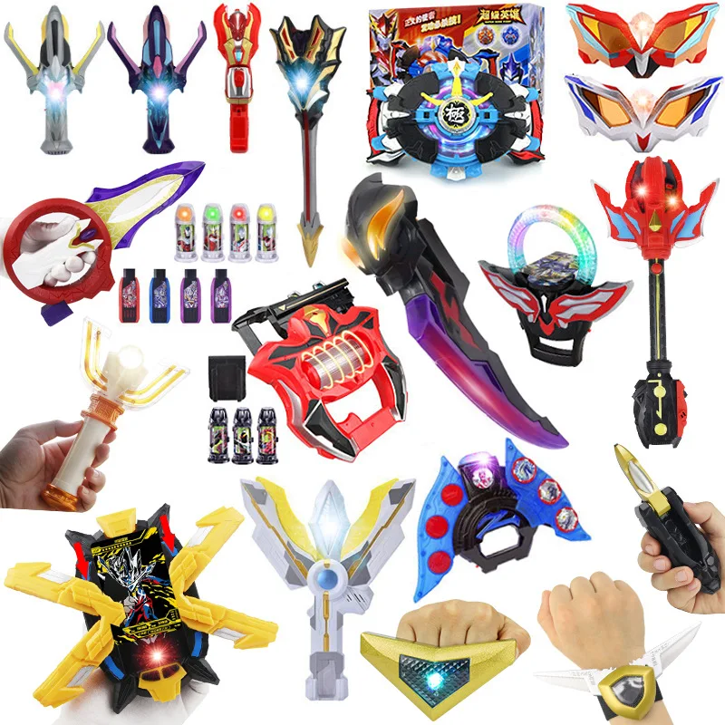 

2024 Sell Like Hot Ultraman Trigger GUTS Sparklence 42cm King Sword Action Figures Model Children Weapon Props Acousto-optic Toy