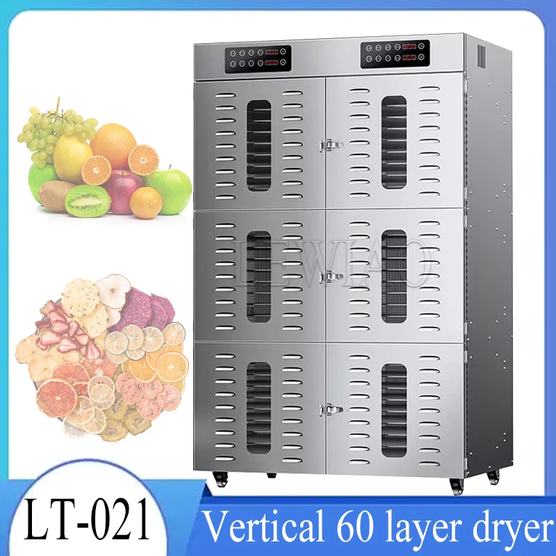 

90 Layer 6400W Household Fruit Vegetable Stainless Steel Dryer Food Dehydration Dryer Pet Meat Food Processor