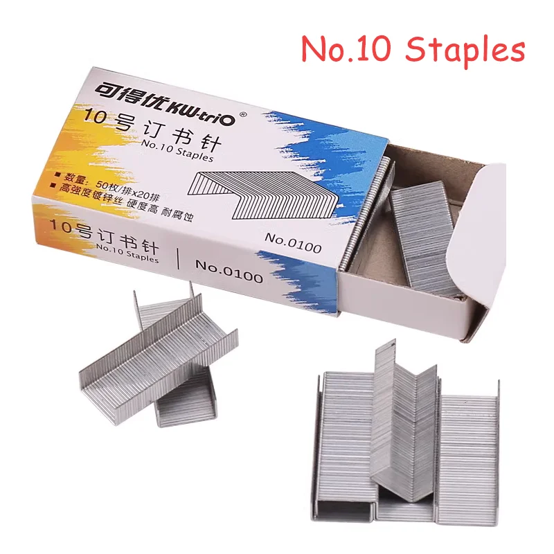 Metal Staples 1000Pcs/Box For Stapler Binder No.10 Binding Stapler Office Binding Supplies School Stationary