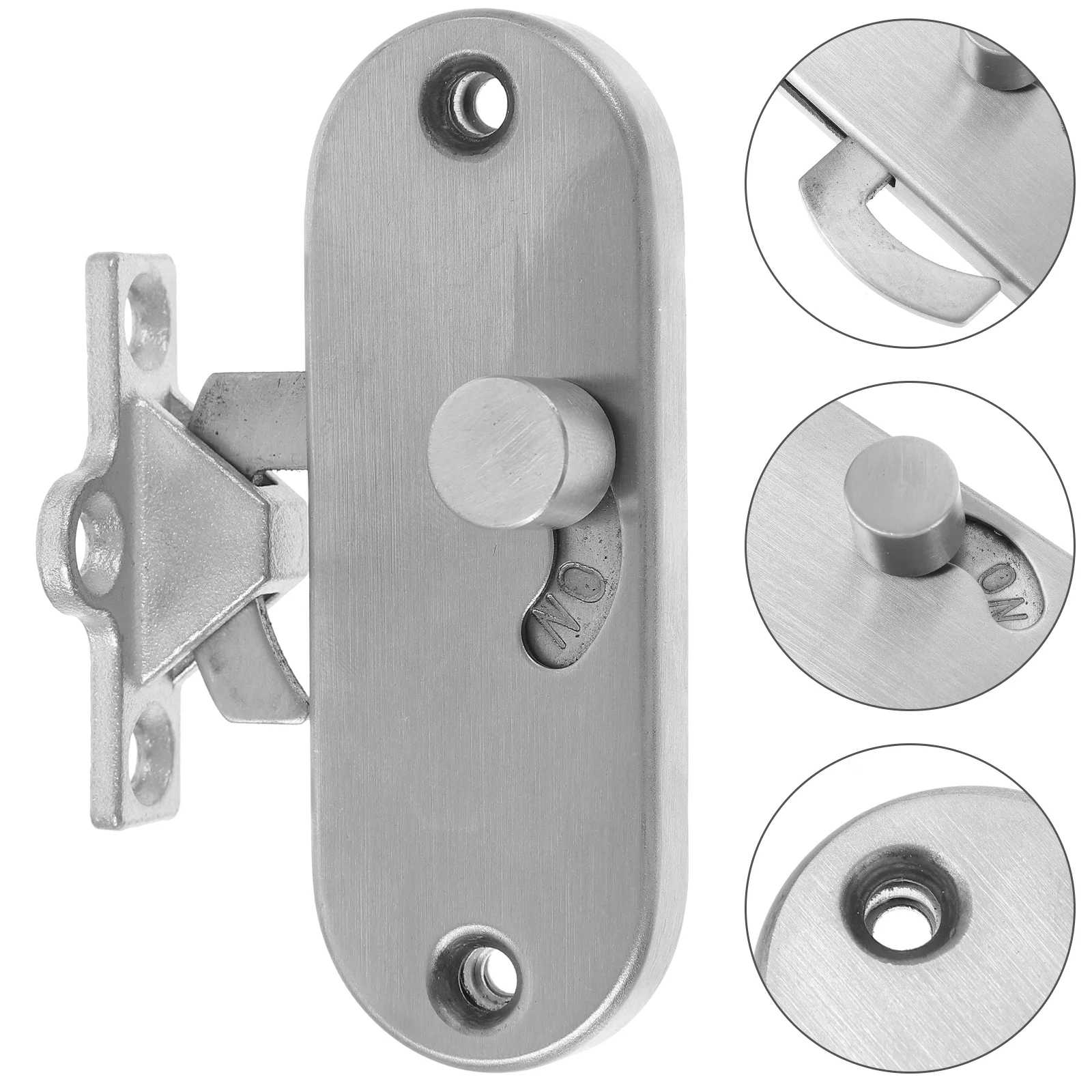 90 Degree Sliding Door Lock Aluminum Alloy Privacy Latch Barn Cam Gate Wooden Fence Screen Door Security Doors Accessories