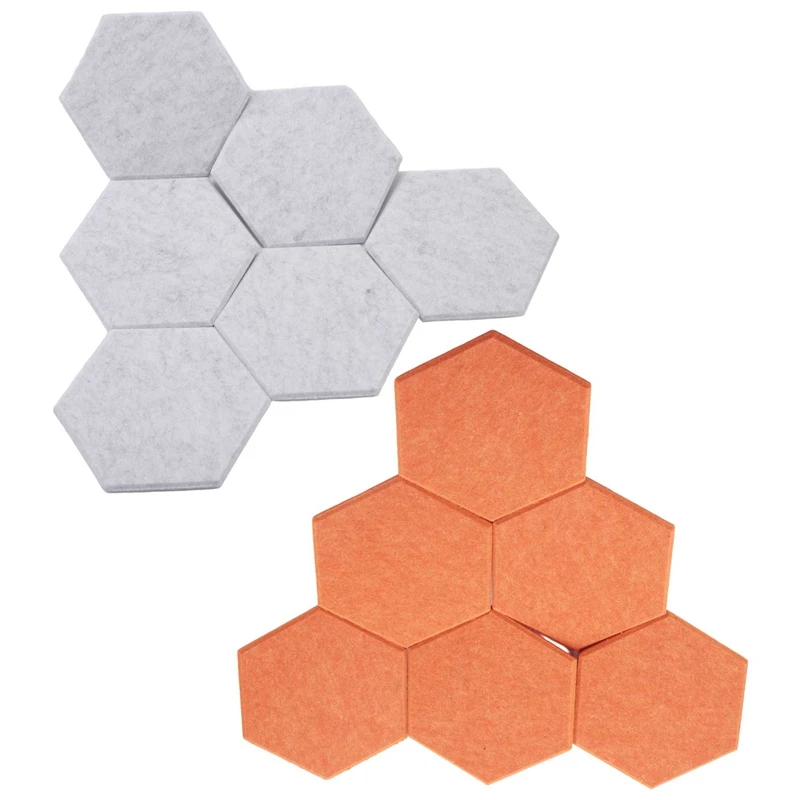 

Hexagon Acoustic Panels Beveled Edge Sound Proof Panels Soundproofing Absorption Panel For Recording Studio Office Home