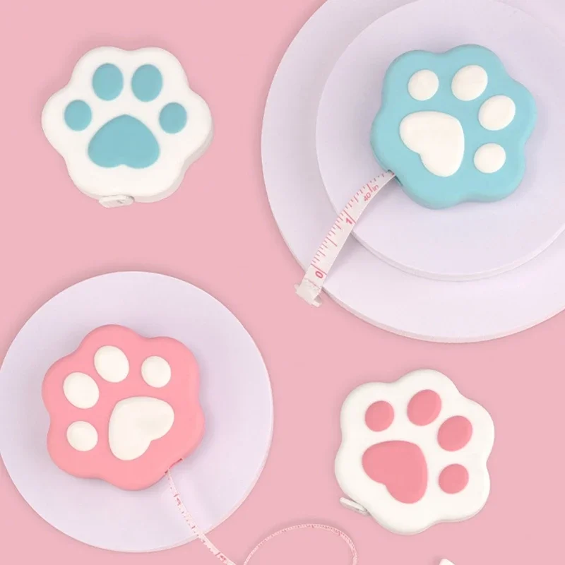 Portable Cartoon Body Measure Tape Lovely Kitten Paw-Like Measuring Tape With Lock Pin/Push Button Mini Measuring Tape 2 Sa27a580c8a204ae4a4bb8776717ccb4bQ