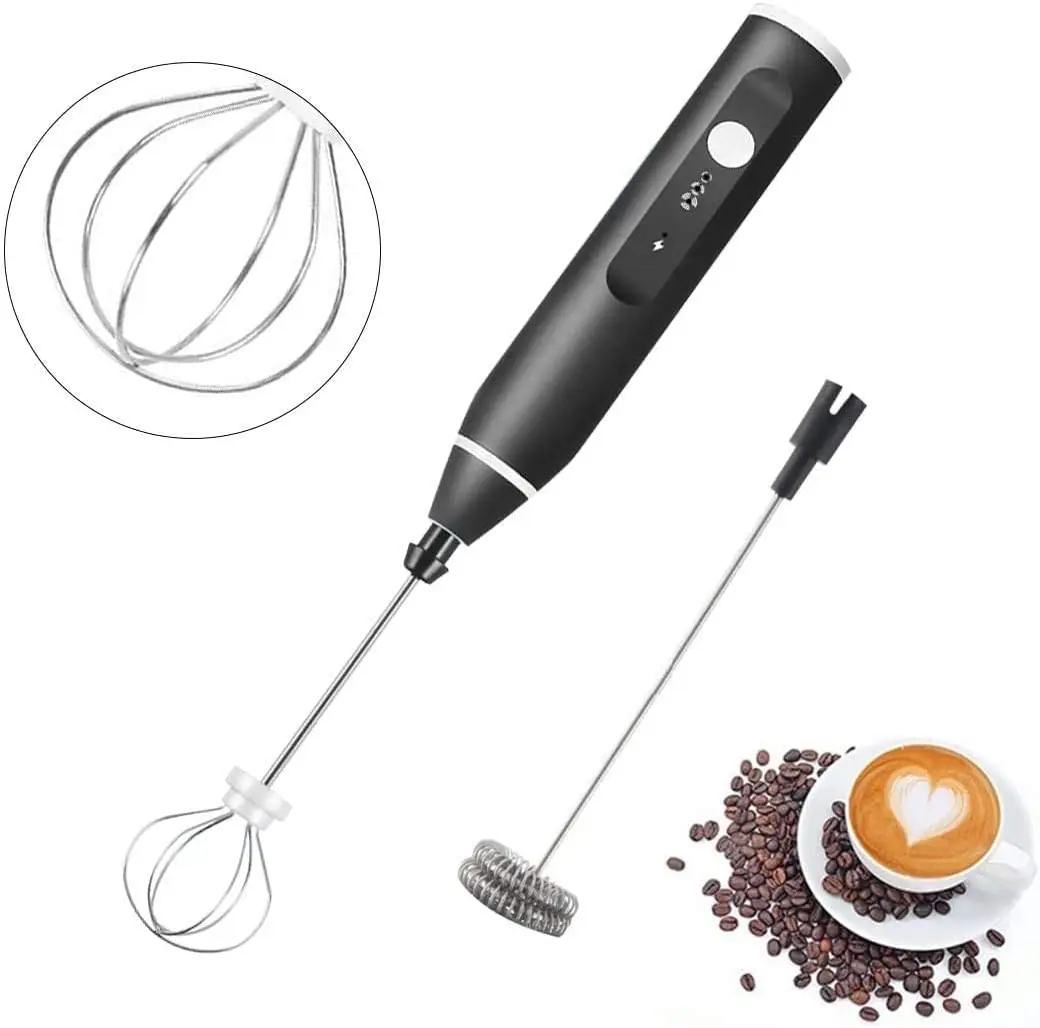 Shop Electric Milk Frother Coffee Stirrer 2 Whisk online