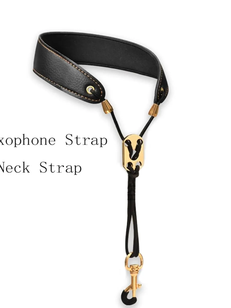 Description Picture 4 of itemMiwayer Sax Neck Strap Professional Saxophone Harness Leather Padded Soft Neck Sling For Baritone Alto Tenor Soprano Baritone