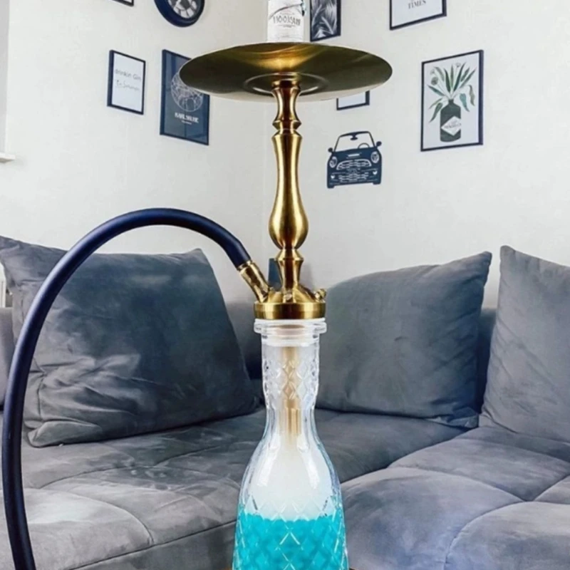 Middle East retro punk win style gold wd hookah air T1G Middle East arabic shisha restaurant