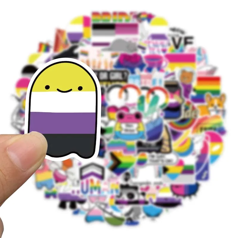

100 Pcs Color Graffiti Stickers Waterproof Stickers Pvc Stickers Motorcycle Body Logo for Motorcycles Cars Luggage Notebooks
