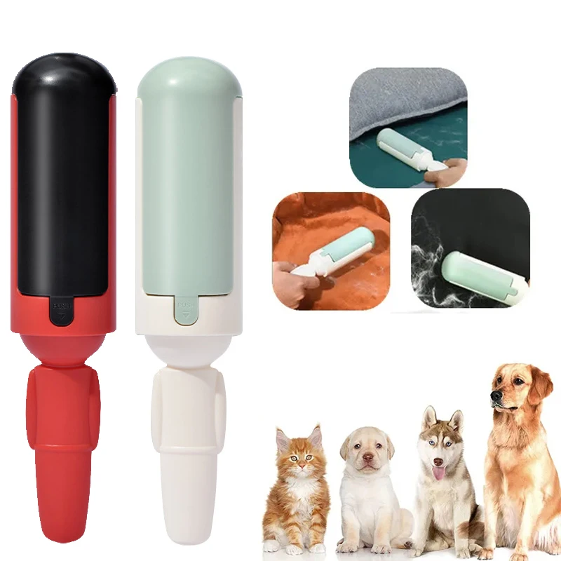 

Pet Hair Remover Sticky Hair Brush Clothes Electrostatic Brush Cat Dog Hair Sticker Roller Sofa Cleaner To Remove Floating Hair