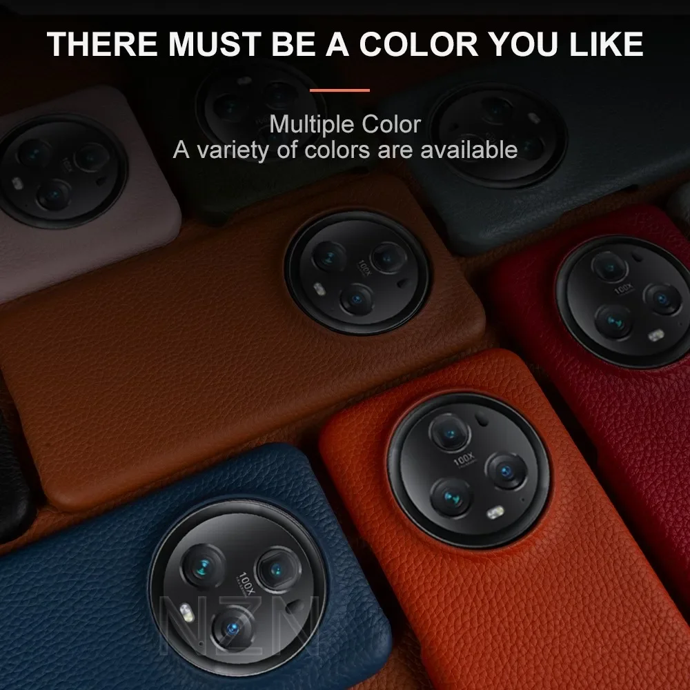 Luxurious Genuine Leather Phone Cover for Huawei Honor Magic Series - Premium Business Case