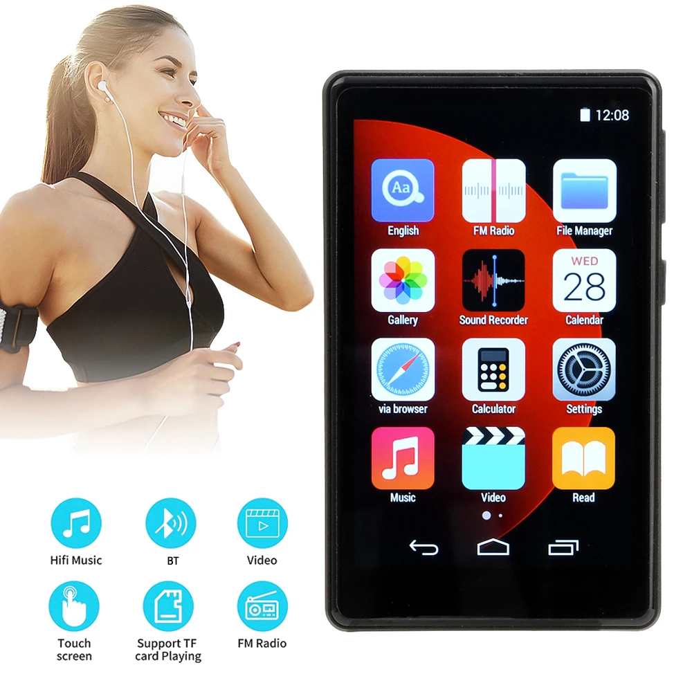Portable Wifi MP4 Player Bluetooth Mp5 Hi-fi Music Mp3 Player 4.0 Inch Full Touch Screen FM/ Recorder/browser/supports 256gb mp4 player,music player,mini media player