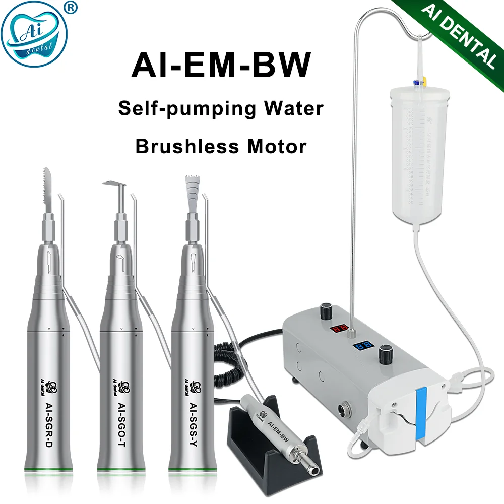 AI-EM-BW Dental Self-water Pumping Irrigation Water Brushless Motor E-type Surgery Instrument Non-optic Implant Handpiece Kits