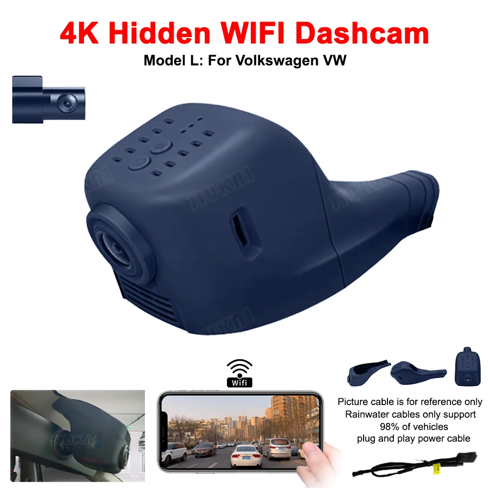 

4K HD WIFi Car DVR Video Recorder Dash Cam For VW Volkswagen Magotan CC Bora Sharonto Touran Sagitar Octavia Passat Golf Toures