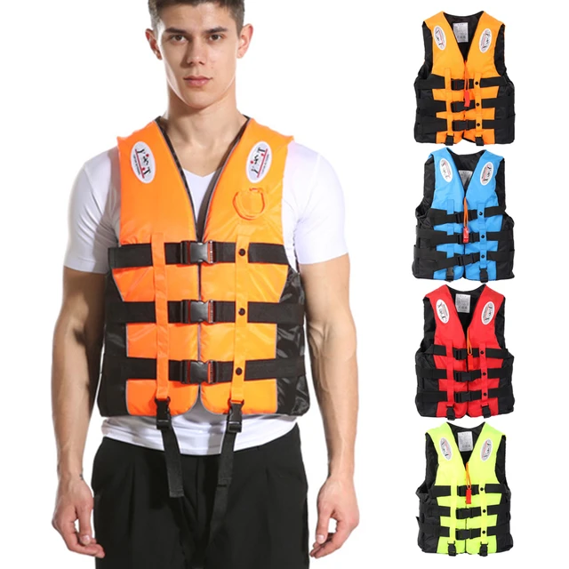 Portable Buoyancy Survival Suit Lightweight Boating Life Vest Adjustable  Straps with Reflective Stripe for Swimming Sea Fishing