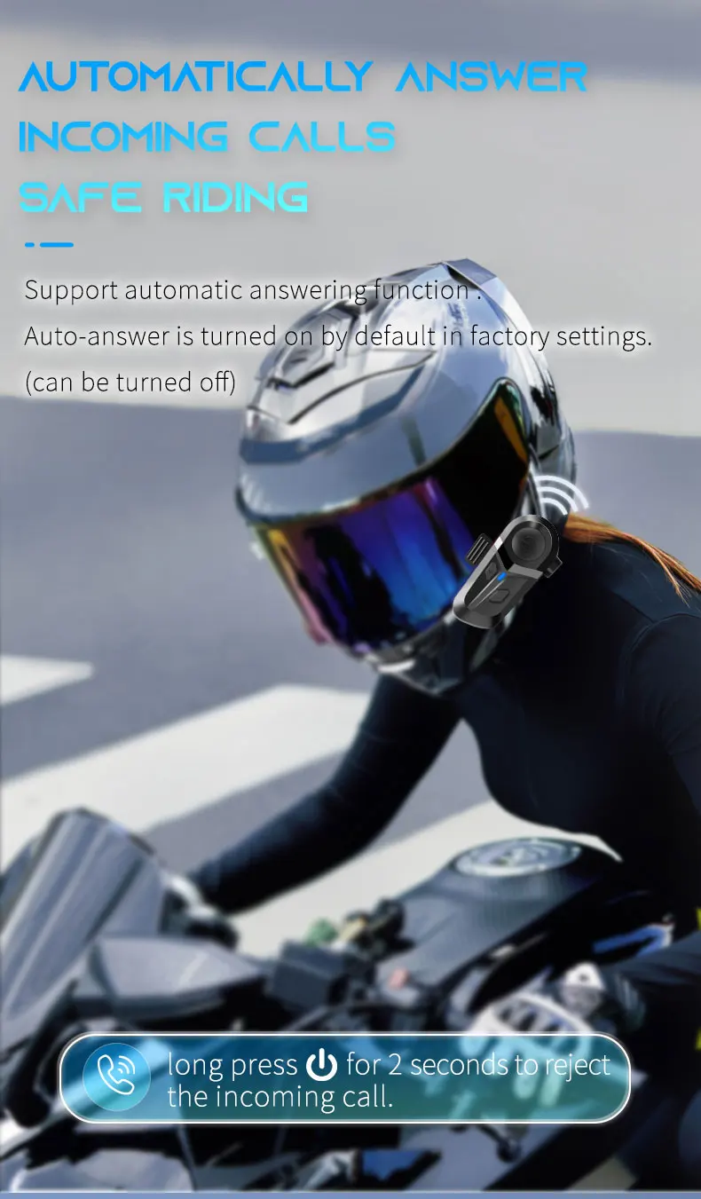 Waterproof Motorcycle Headset