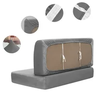 2pcs/set Stretch Velvet Sofa Bench Cover RV Dinette Cushion Covers Soft Sofa Seat Backrest Cover for RV Camper Car Decor 1