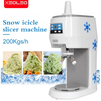 XEOLEO 상업용 얼음 면도기, 화이트 스노우 아이스 메이커, 고드름 슬라이서, 미니 110, 220V, 300W, 70kgs/H
