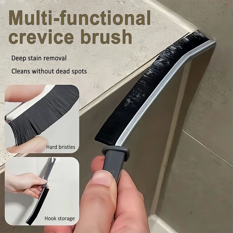 2/1pcs Durable Grout Gap Cleaning Brush Hard-Bristled Brush Window Door Track Groove Gap Cleaner Household Cleaning Tools