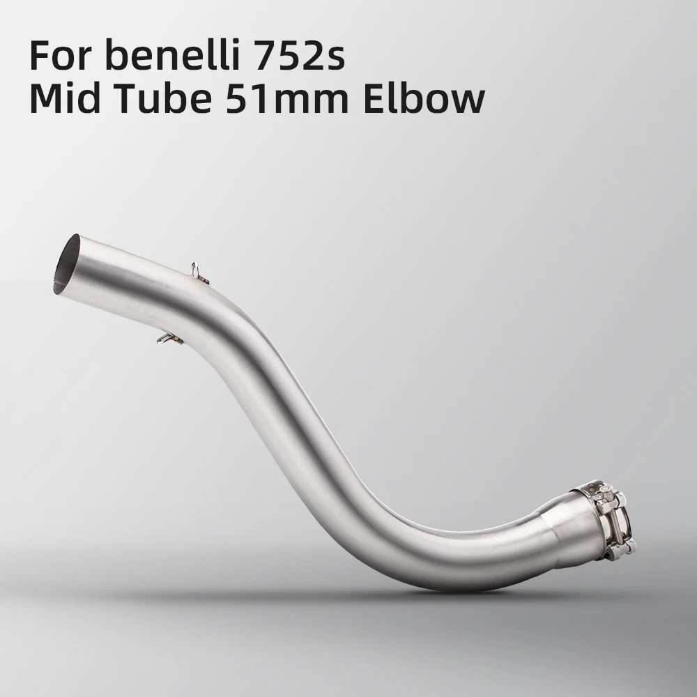 Per Benelli 752S Racing Line Scarico Posizione Originale Mid Pipe Link Pipe Benelli 752 Mid Tube 51Mm Benelli752