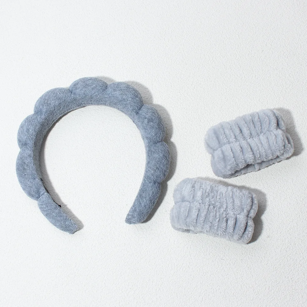Luxurious Spa-Ready Headband and Wristband Set