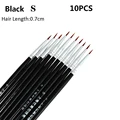 10pcs Black S