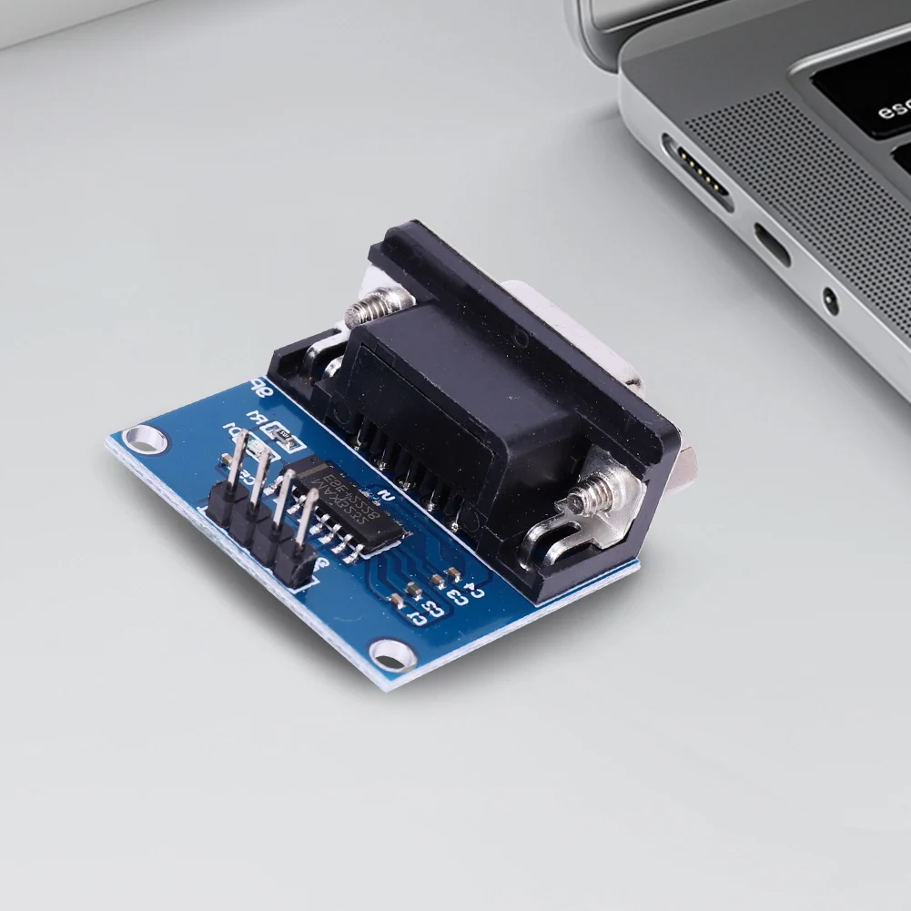 MAX3232 RS232 To TTL Serial Port Converter Module TX RX VCC GND Female DB9 Connector RS232 To TTL Brushboard MAX3232 Chip