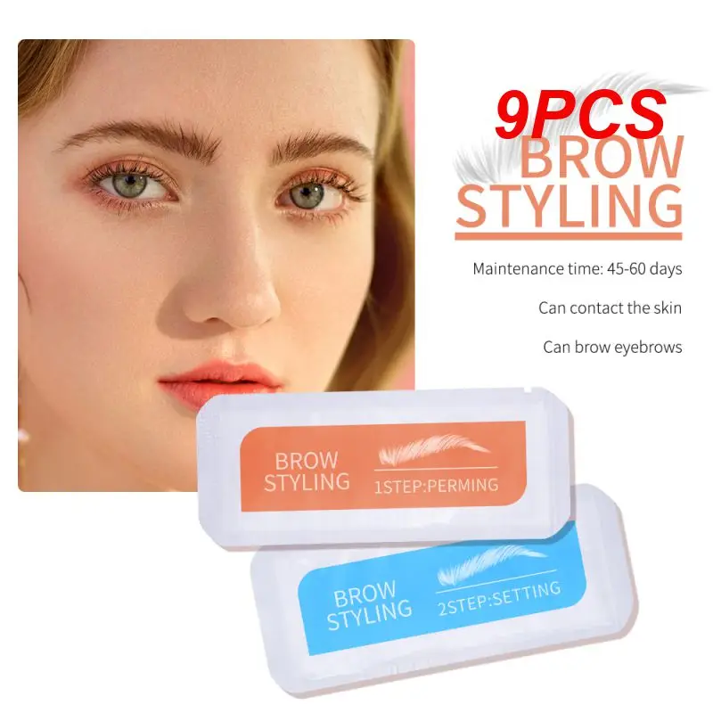 

9PCS Brand Brow Lamination Kit Safe Perming Brow Lift Set Eyebrow Lifting Eyebrow Enhancer Brows Styling Beauty Salon Home Use