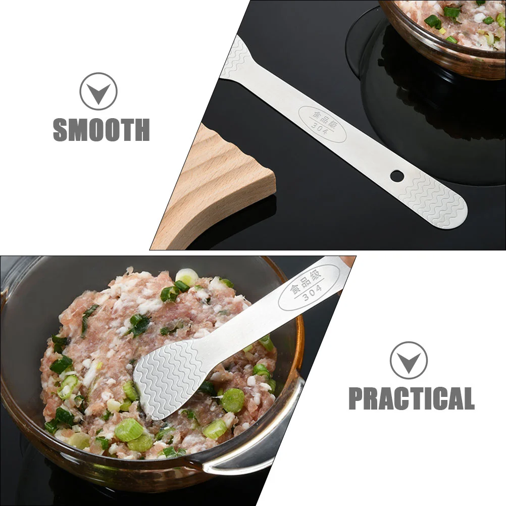 3 Pcs Dumpling Spoon Scoops Practical Food Stuffing Stainless Steel Wonton Household Filling