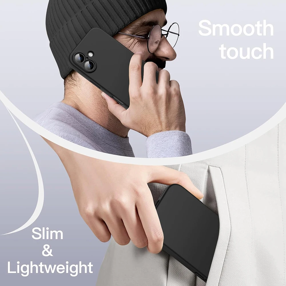 Enhanced Shockproof Silicone Black TPU Phone Case