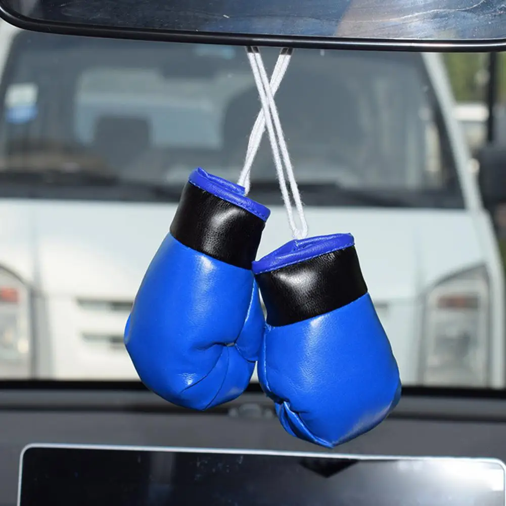 Boxing Gloves Pendant Car Mini Boxing Glove Pendants Realistic Hanging Decorations Car Wear Resistant Waterproof Mini