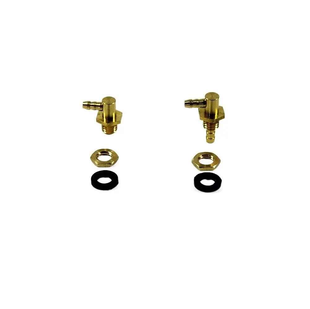 1 Pair Of Transparent Fuel Tank Accessories Oil Inlet Outlet Nozzle For RC Model 3