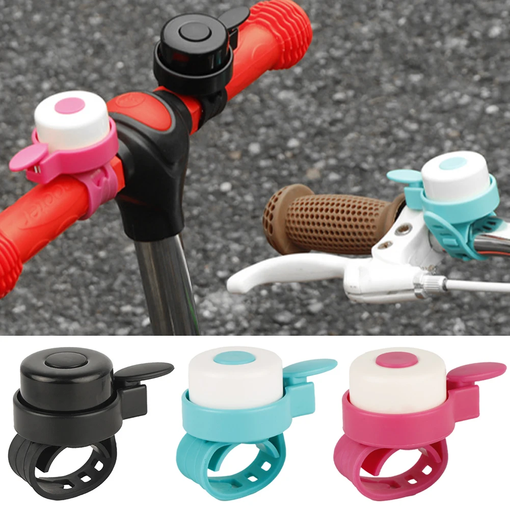 1Pc Kids Bike Bell Ring Silicone Scooter Horn Strap Handlebar Ring Safety Alert Fun Clear Loud Sound Easy Installation Stroller