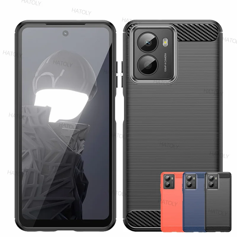 Luxury Shockproof Silicone Brushed TPU Protective Phone Back Cover