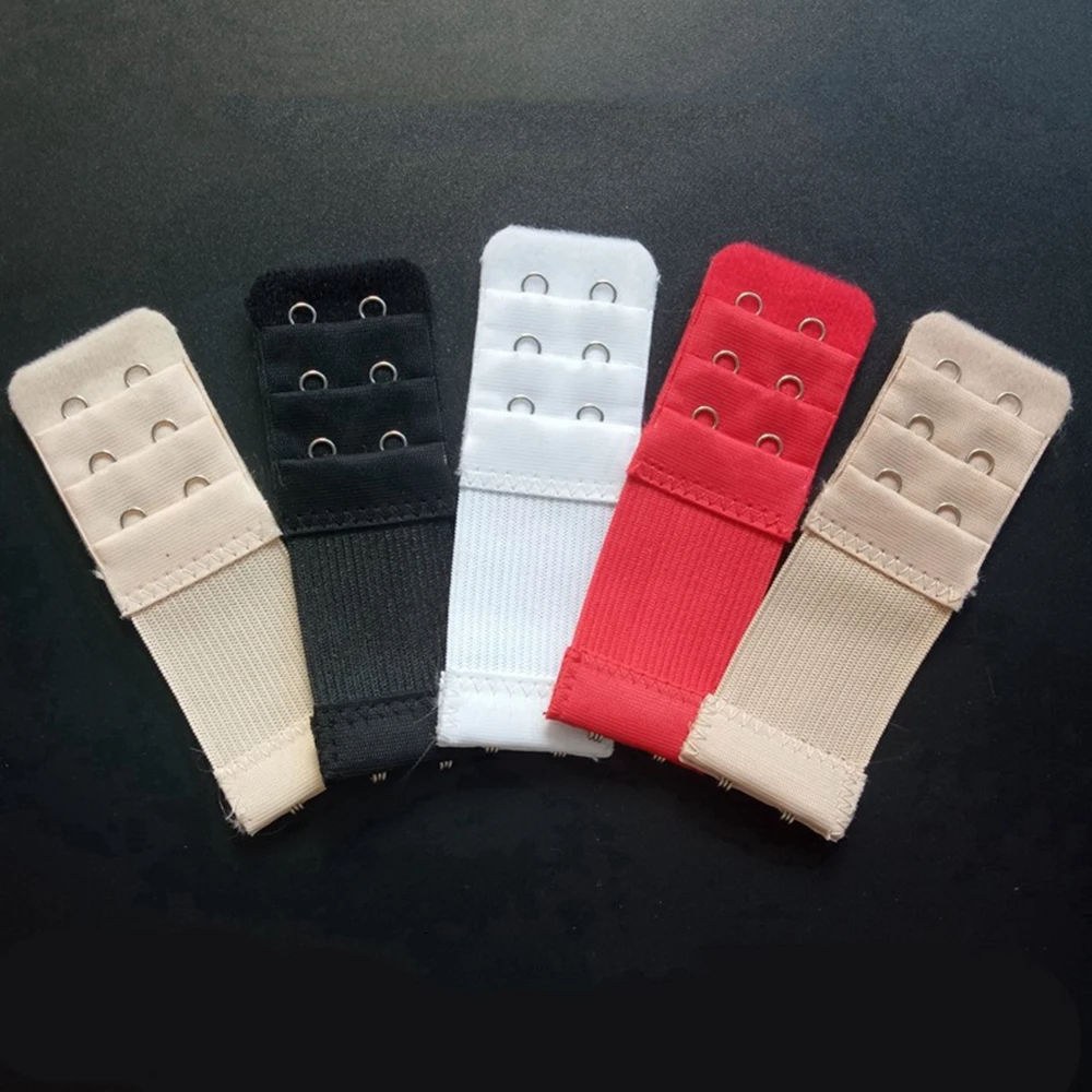 Bra Extender Bra Buckle Bra Straps Invisible Bra Straps 2-100pcs Bra Extension Strap Women's Adjustable Extenders Belt Buckle Soft Elastic Bra Strap Hook Clip Underwear Accessories