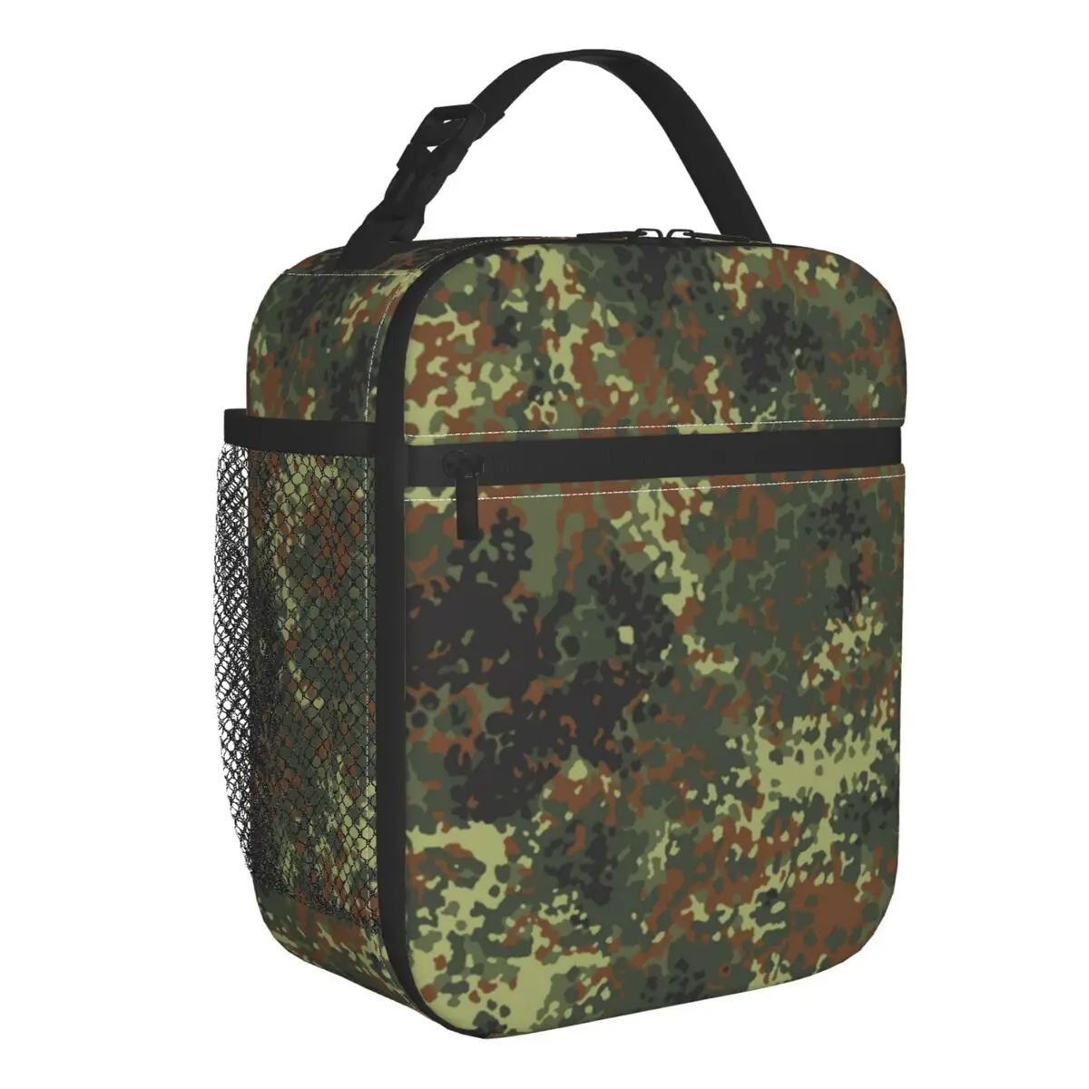 

Camo Resuable Lunch Box Leakproof Military Camouflage Thermal Cooler Food Insulated Lunch Bag School Student