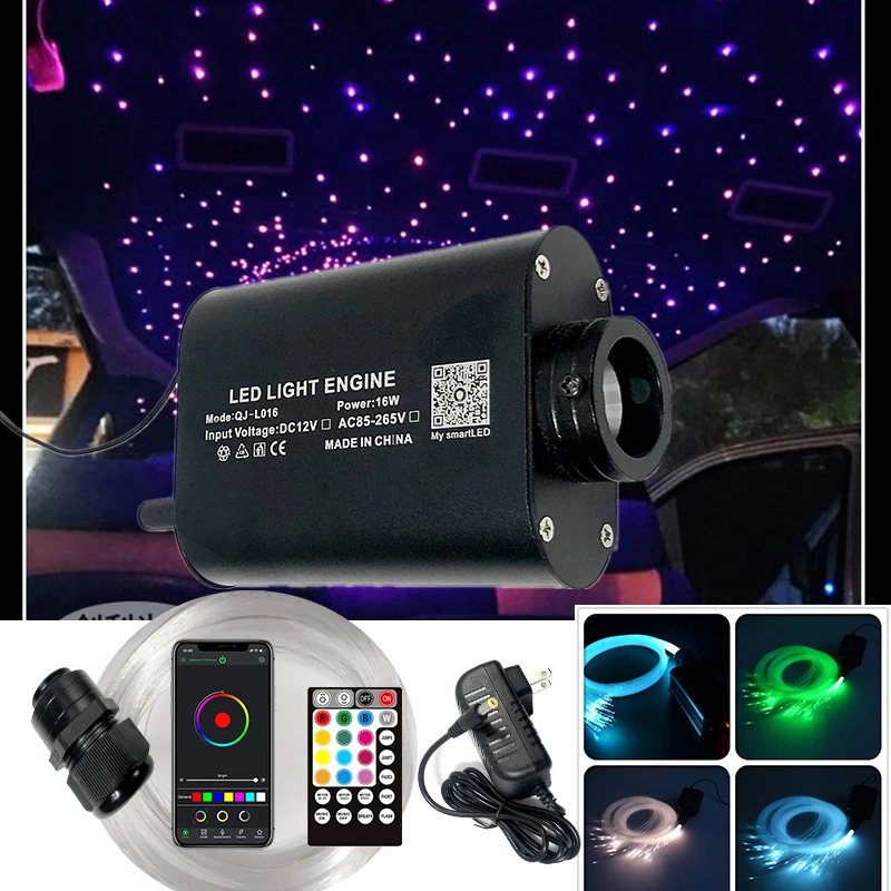 Description Picture 2 of itemnew sales 50~550PCS 1mm 2-4 Meter glow PMMA optic fiber cable all kind car room LED Light Engine DIY Starry Sky LED light hot