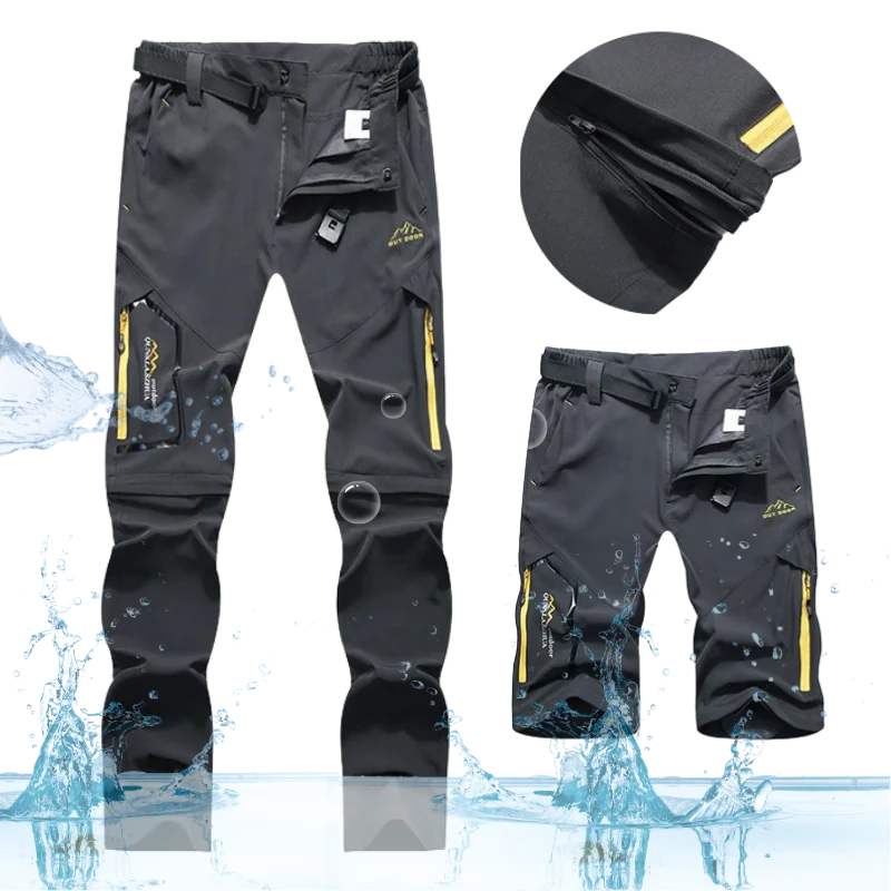 Men's Camping Hiking Trekking Stretch Summer Breathable Quick Dry UV-Proof Outdoor Travel Fishing Pants Shorts