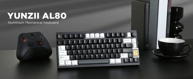 Yunzii AL80 メカニカルキーボード YUNZII AL80 QMK/VIA Aluminum LCD Mechanical Keyboard