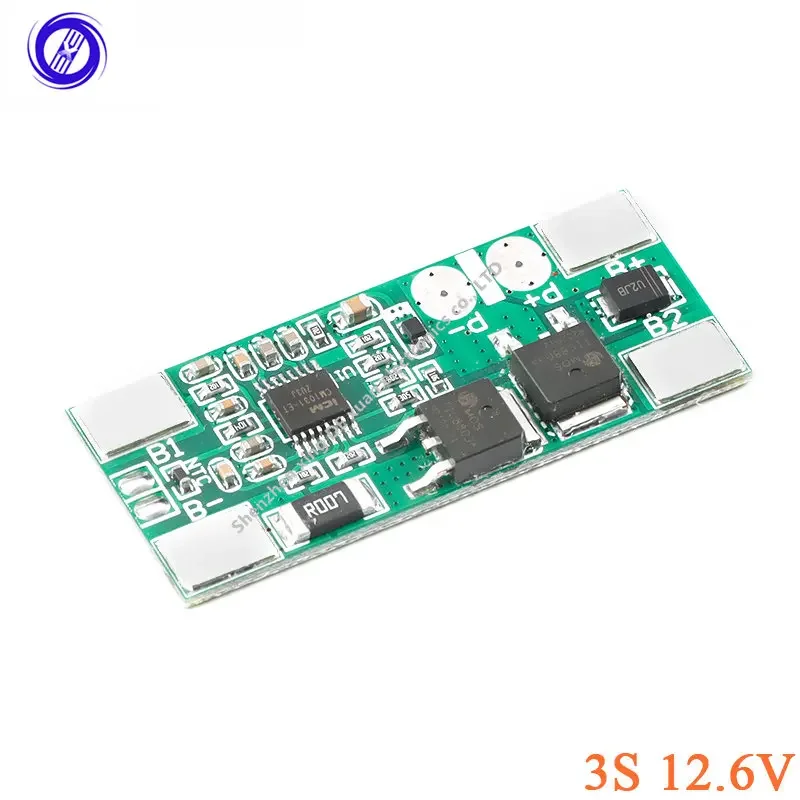 Зарядное устройство для литиевой батареи 3S 12,6 в 18650, 2 шт., защитная плата модуля BMS PCM 11,1 в 12 В 8A, комплект из 3 элементов для аккумулятора 3S-CM01