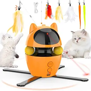 3-in-1 Interactive Cat Toys, Automatic Boredom Relief Kitten Toys, Smart  Kitten Toy with 360°Electric Rotating Butterfly, Random Moving Ambush