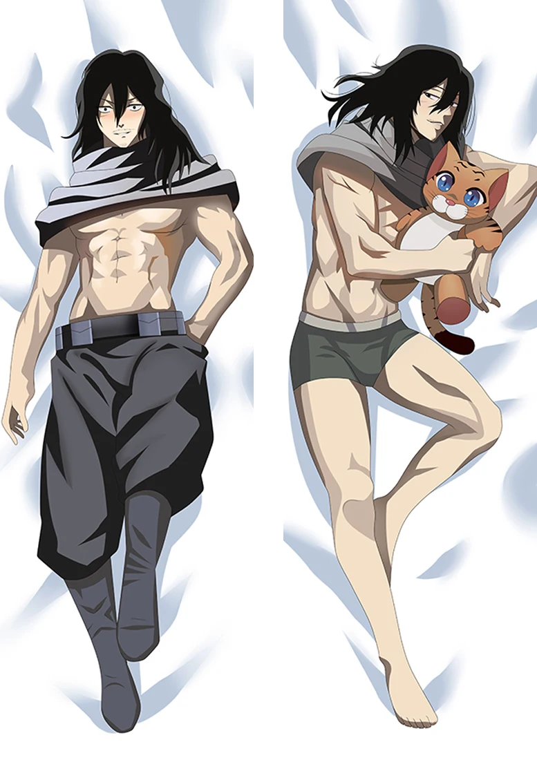 

My Hero Academia Eraser Head Aizawa Shouta Dakimakura Waifu Pillowcase 2 Side Print Anime Pillow Case Hugging Body Cushion Cover