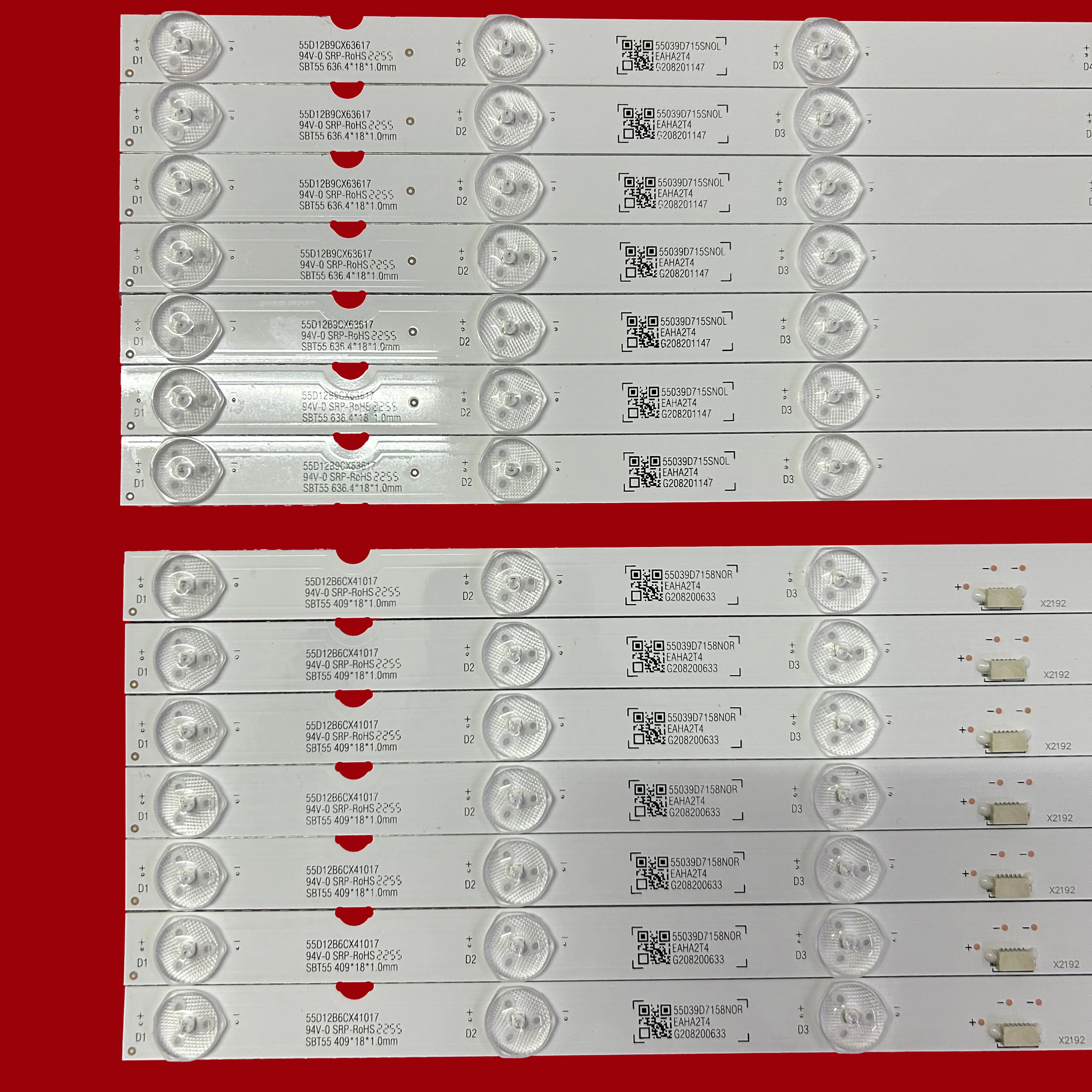 LED 백라이트 스트립 KD-55X9000E XBR-55X900E KD-55XE9005 55039D715SN1R 55039D715SN1L 55039D715SN0L SBT55 55039D715SN0R