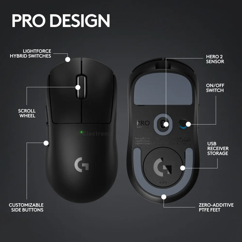 新品】Logicool しつこ GproX Superlight2 (ブラック)