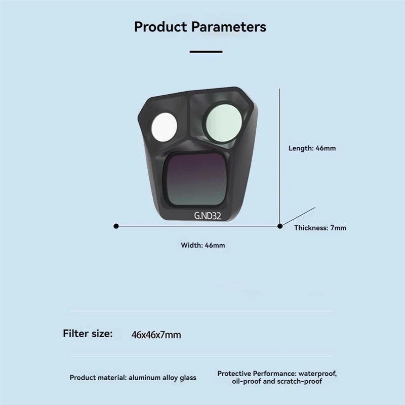 Kit 3 Filtres GND pour DJI Mavic 3 Pro - Verre Optique