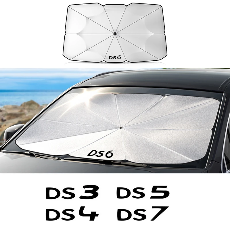 Car Front Glass Protective Sunshade UV Reflective Umbrella DS3 DS4 DS5 DS6 DS7 Car Front Sunshade Accessories