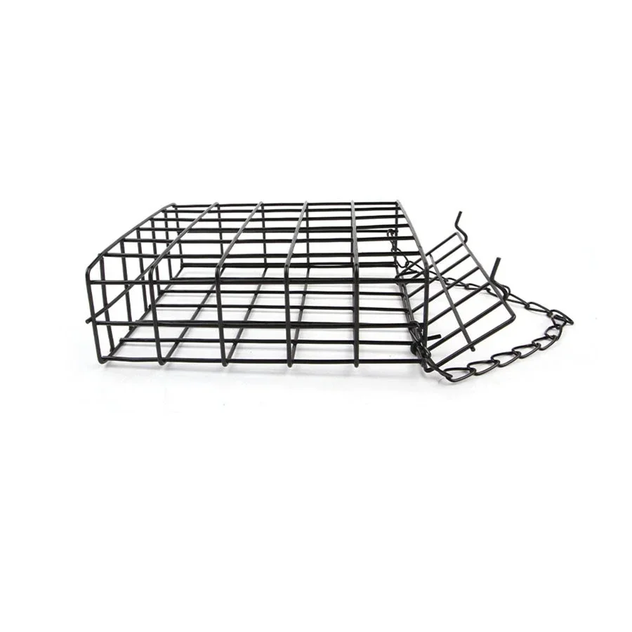 Bird Feeder square wire mesh with chain hanging 1pc