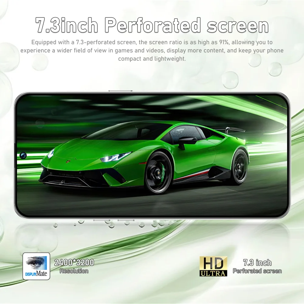 K-Touch Smartphone 5G For M18 Pro Max Mobile Phones 7.3 Inch HD Full Display 22G+2TB 7800mAh Battery 5G Dual Sim Card Cell Phone Android Unlocked 48MP+16MP Camera