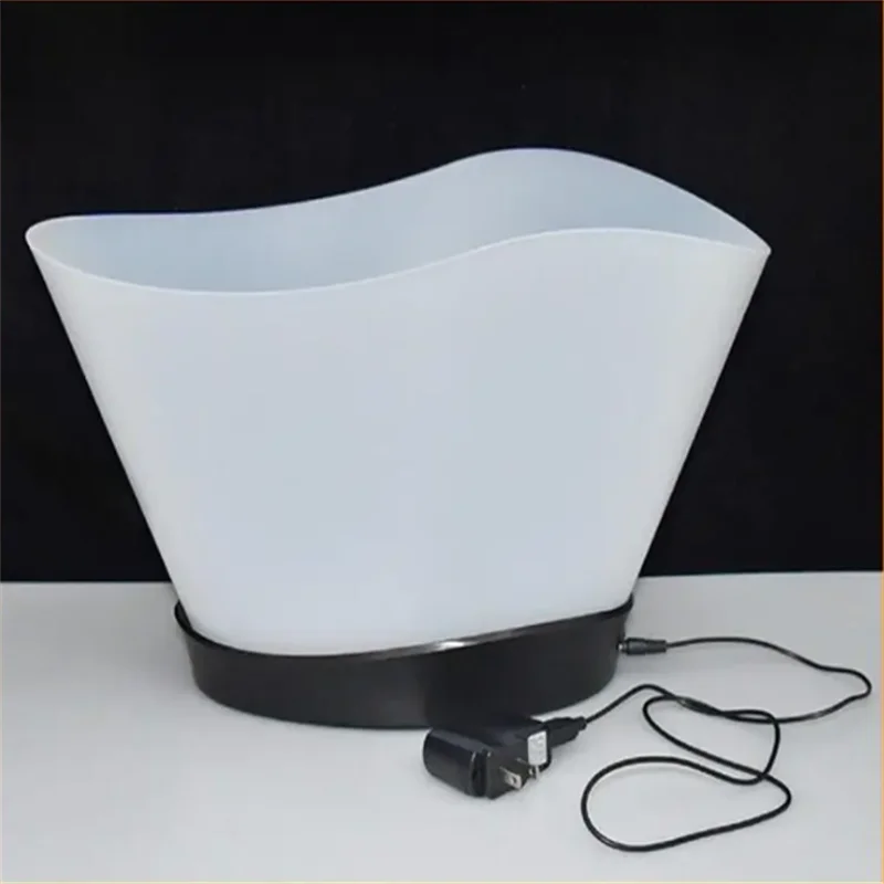 12L Waterproof Rechargeable LED Ice Buckets Bar Nightclub Light Up Champagne Whiskey Beer Can Holder Party KTV Xmas Supplies