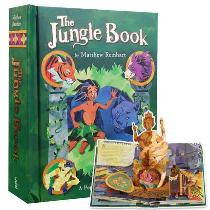 

MiluMilu The Jungle Book: A Pop-Up Adventure Buku Fairy Tale Jungle Book, InterestIng And Realistic Three-dimensional Book