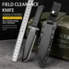 Arao DuoClang Cold Tanto Fixed Blade Knife Kydex Sheath 7CR13MOV Steel Blade Hunting Army Tactical Knife Survival Tool 1